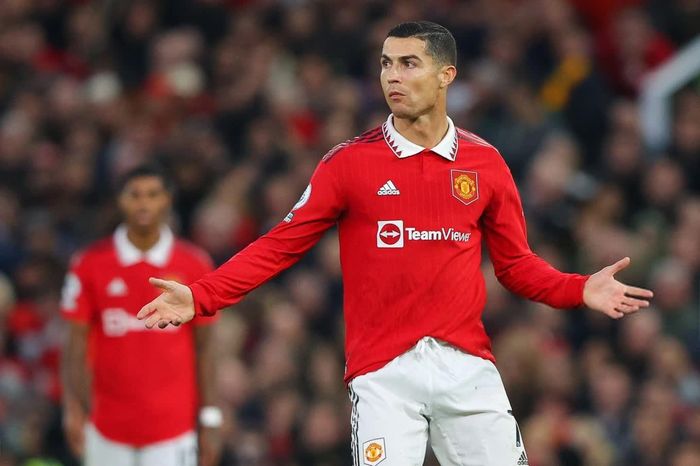 Ronaldo bất ngờ chia tay Man Utd vào tháng 12/2022. Ảnh: Getty