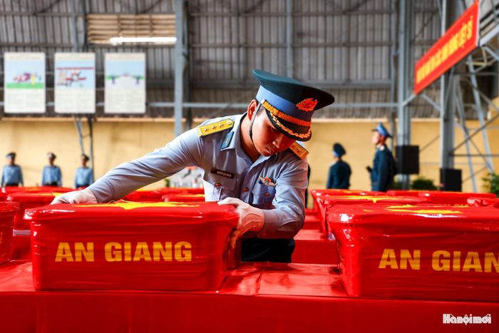 Mỗi thùng chứa mẫu sinh phẩm mang theo niềm hy vọng lớn lao của hàng ngàn gia đình liệt sĩ sau nhiều thập kỷ chờ đợi tin tức người thân.
