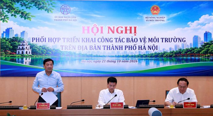 Thứ trưởng Bộ Nông nghiệp và Môi trường Lê Trọng Yên phát biểu. Ảnh: Tùng Nguyễn.