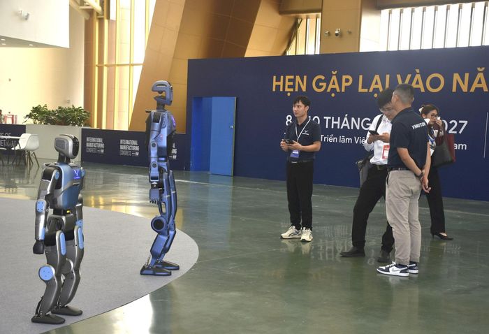 Robot ứng dụng công nghệ mới là một trong những kết quả của hoạt động nghiên cứu, phát triển và đổi mới sáng tạo. Ảnh: Kim Tiến