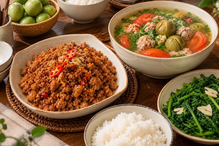 Mâm Cơm Việt Ấm Cúng _