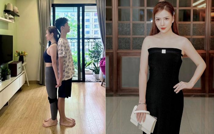 Chia sẻ trên trang cá nhân, MC, diễn viên Đan Lê từng cho biết, hè nào cô cũng cùng con chụp một tấm ảnh. Không phải để "sống ảo" mà là để sống thật - thật đến từng centimet trưởng thành của con. "Năm ngoái, Khải Minh mới nhỉnh hơn mẹ một chút. Vậy mà năm nay, bạn ấy đã vượt mẹ 13cm. Lúc đứng tựa lưng vào con, mình cũng hơi giật mình vì không chỉ chiều cao mà tấm lưng con cũng bắt đầu có sự vững chãi của một cậu thanh niên đang lớn", Thanh Niên Việt dẫn lại lời chia sẻ của cô.