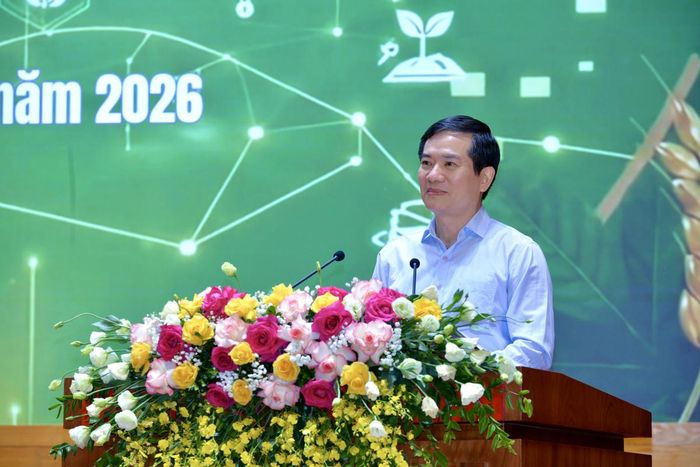 Phó Bí thư Thành ủy, Chủ tịch Ủy ban MTTQ Việt Nam TP Quảng Ninh Vũ Quyết Tiến phát biểu tại chương trình. Ảnh: Ngọc Anh.