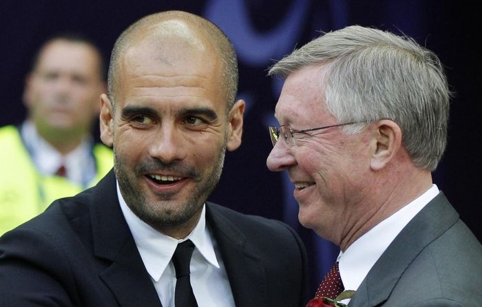  Guardiola từng hai lần đánh bại MU của Ferguson tại chung kết Champions League năm 2009 và 2011. 