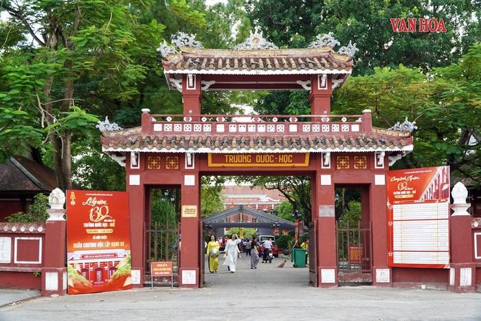 Trường Quốc Học chuẩn bị kỉ niệm 130 năm thành lập. Ảnh: S.Thùy