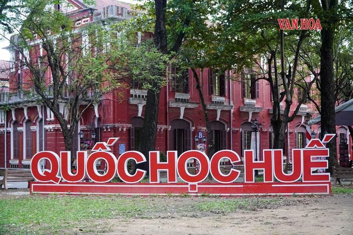 Một góc không gian sân trường hiện nay. Ảnh: S.Thùy