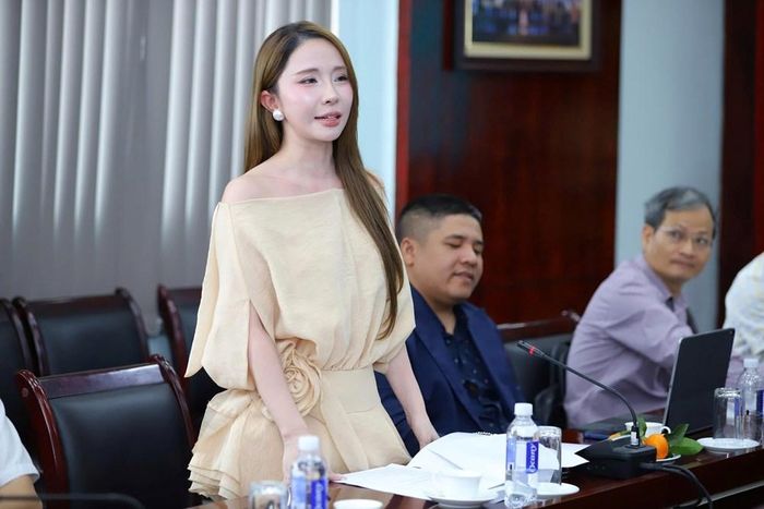 Diễn viên Quỳnh Nga chia sẻ tại họp báo