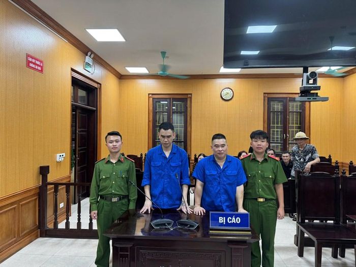 Các bị cáo tại toà