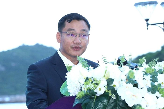 Ông Nguyễn Anh Vũ, Giám đốc Công ty TNHH Phát Hoàng Long, Phó Trưởng Ban Tổ chức thường trực phát biểu