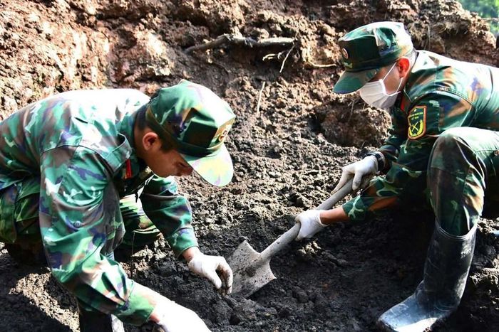 Công tác tìm kiếm, quy tập hài cốt liệt sĩ đang tiếp tục được triển khai với tinh thần trách nhiệm cao
