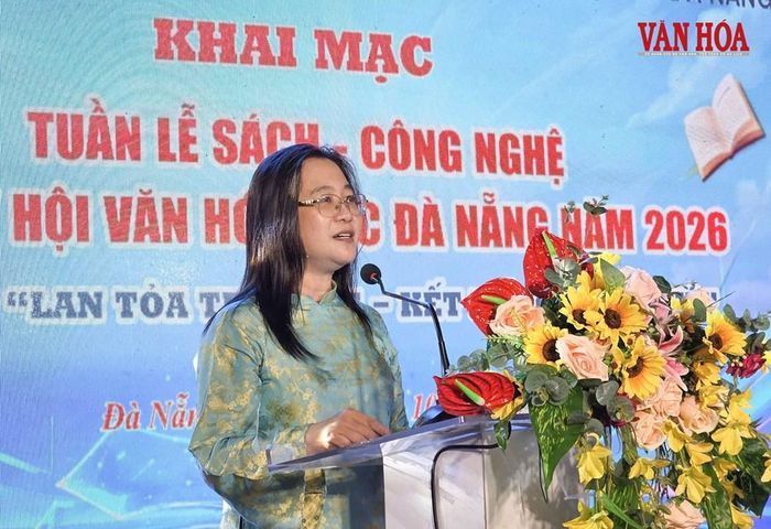 Phó Giám đốc Sở VHTTDL TP. Đà Nẵng Nguyễn Thu Phương phát biểu tại lễ khai mạc