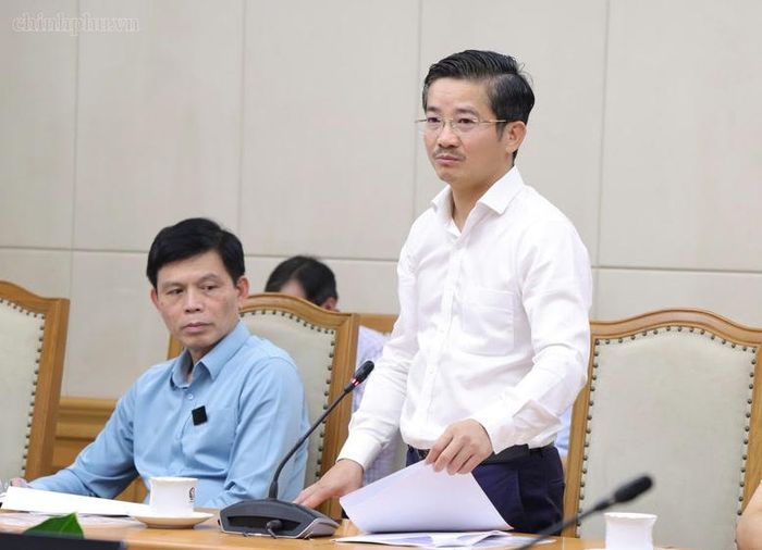 Đại diện các bộ, ngành phát biểu tại cuộc họp - Ảnh: chinhphu.vn/Gia Huy