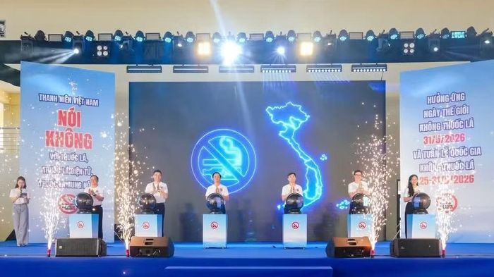 Hoạt động hưởng ứng Ngày thế giới không thuốc lá năm 2026 tại Hải Phòng. (Ảnh: HOÀNG HẢO)