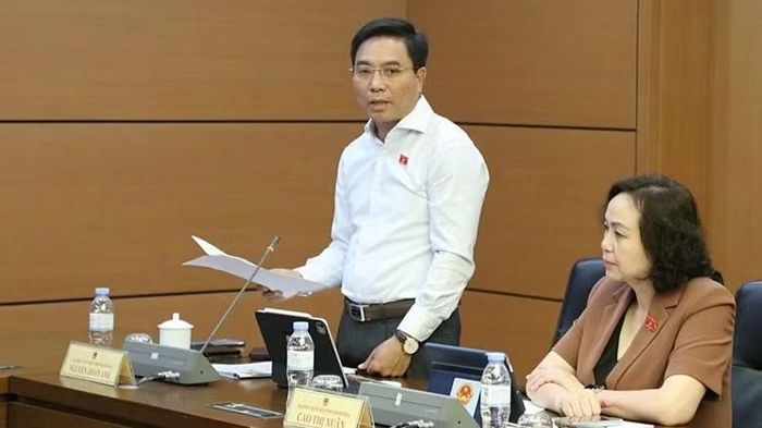 Phó Chủ tịch Quốc hội Nguyễn Doãn Anh phát biểu tại tổ. (Ảnh: QH)