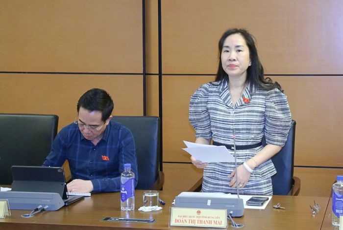 Đại biểu Đoàn Thị Thanh Mai (Đoàn Hưng Yên). (Ảnh: QH)