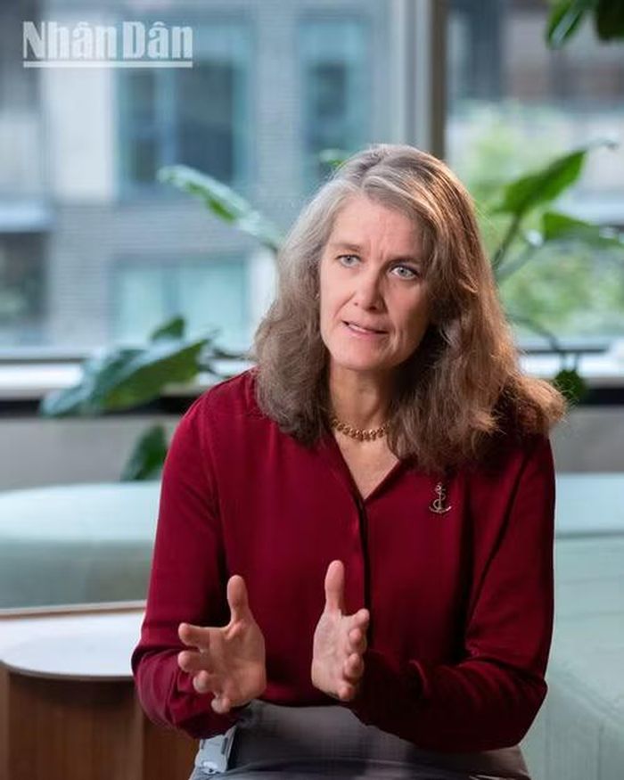 Bà Pernille Dahlgaard, Giám đốc Tác động tại Trung tâm Mærsk Mc-Kinney Møller. (Ảnh: MINH DUY)