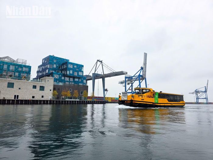 Các cảng biển tại Copenhagen chuyển dịch mạnh mẽ sang năng lượng sạch nhằm đáp ứng các tiêu chuẩn giảm phát thải khắt khe của IMO. (Ảnh: MINH DUY)