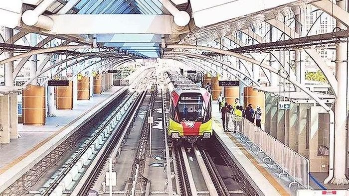 Tuyến metro Nhổn-ga Hà Nội (Ảnh HÀ NỘI METRO)