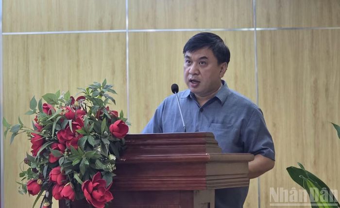 Ông Lê Hoàng Tài, Phó Cục trưởng Cục Xúc tiến thương mại (Bộ Công thương). (Ảnh: KIM DUNG)