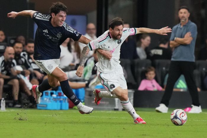 Messi trong màu áo Inter Miami. Ảnh: AP
