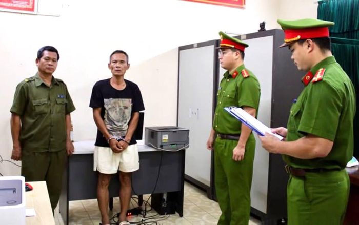 Cơ quan Công an bắt giữ đối tượng trộm cắp Nguyễn Viết Huy Quang.