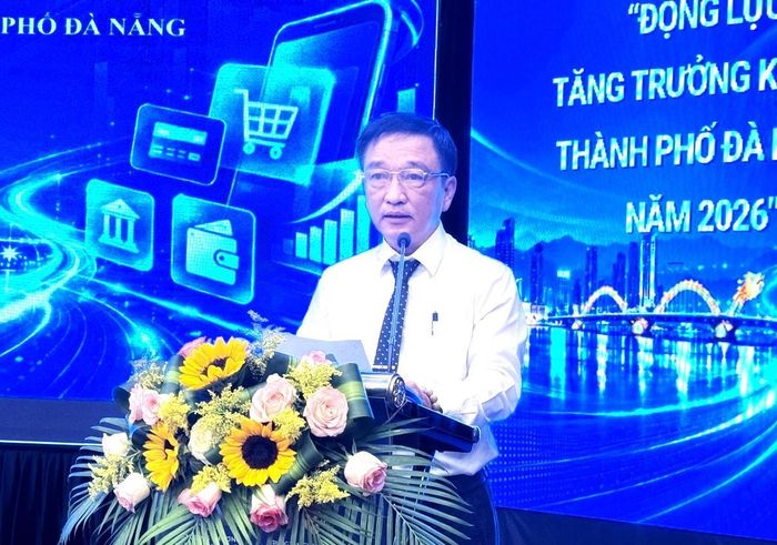 Phó Giám đốc Sở Công Thương TP Đà Nẵng Huỳnh Xuân Sơn phát biểu khai mạc Hội thảo.