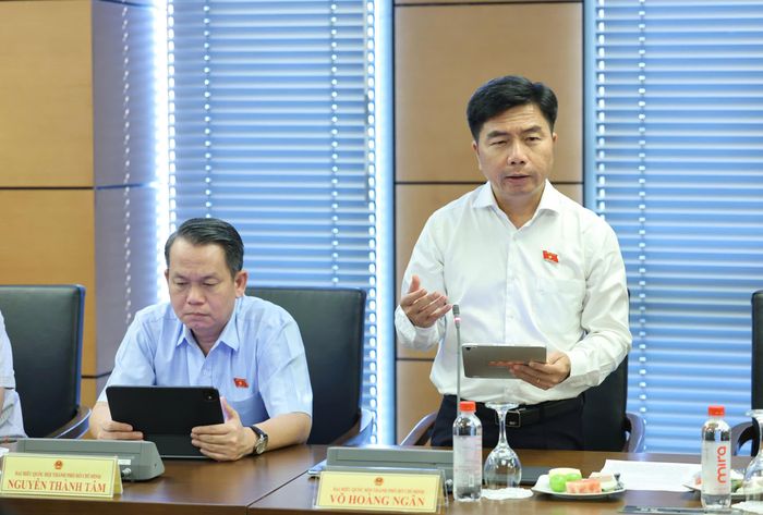  ĐB Võ Hoàng Ngân, Phó Trưởng đoàn chuyên trách Đoàn ĐB Quốc hội TPHCM. Ảnh: QUANG PHÚC 