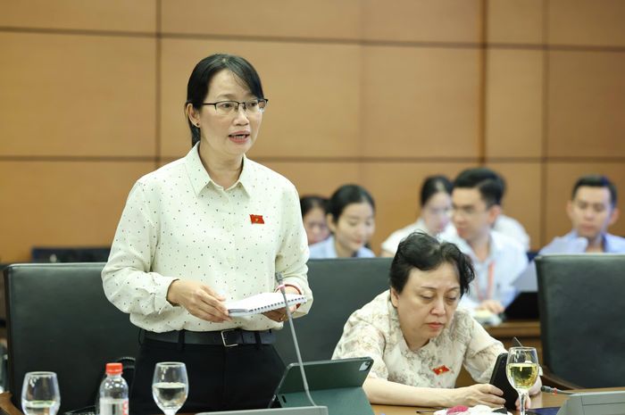 ĐB Trần Thị Diệu Thúy, Phó Trưởng Đoàn chuyên trách Đoàn ĐB Quốc hội TPHCM. Ảnh: QUANG PHÚC