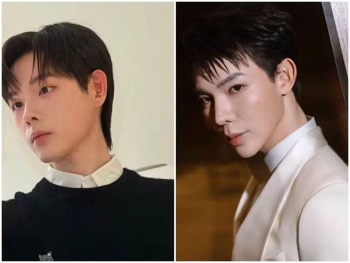 Erik (phải) đồng hành cùng Đức Phúc trong lần phẫu thuật thẩm mỹ thứ hai. Ảnh: FB Đức Phúc, Erik.