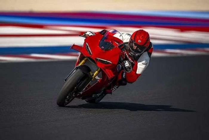 Phiên bản Panigale V4 tiêu chuẩn có trọng lượng khô 191kg, sử dụng phuộc Showa BPF và giảm xóc sau Sachs, trong khi phiên bản V4 S đạt trọng lượng 187kg nhờ trang bị mâm hợp kim rèn và ắc quy Lithium.