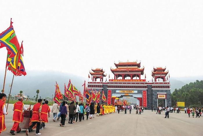 Lễ hội Tây Thiên - Tam Đảo mang đậm bản sắc văn hóa dân tộc. (Ảnh: Thanh Hà)