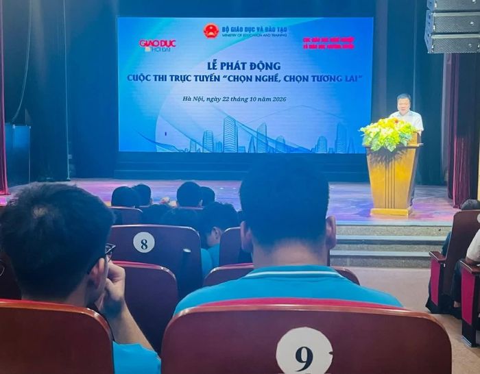 Cuộc thi trực tuyến “Chọn nghề, Chọn tương lai” năm 2026 hướng tới nâng cao nhận thức xã hội về vị thế, vai trò của giáo dục nghề nghiệp. (Ảnh: Phi Khanh)