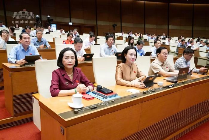Các đại biểu dự phiên họp. Ảnh QH.