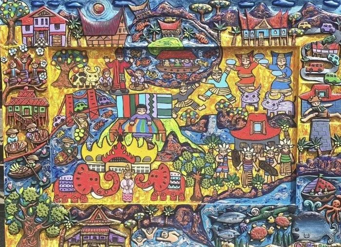 Một tác phẩm của họa sĩ Indonesia. Ảnh: BTC