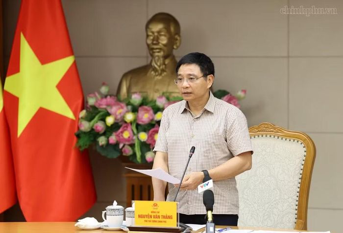 Phó Thủ tướng Nguyễn Văn Thắng phát biểu - Ảnh: CP