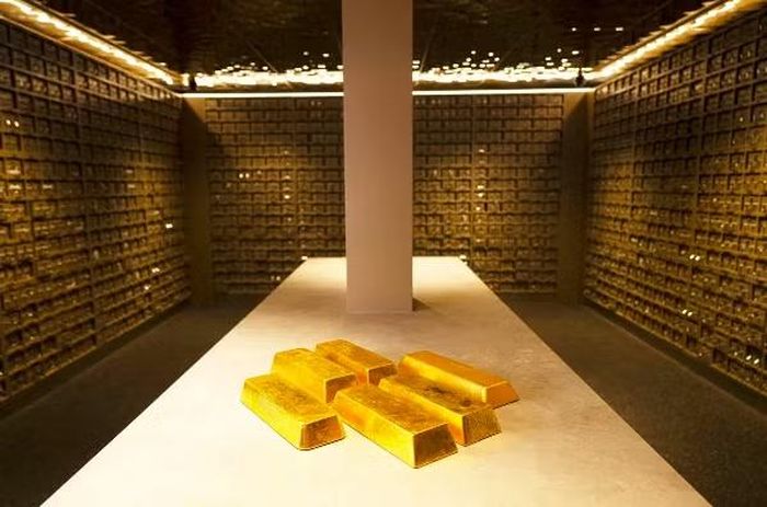 Kho cất trữ vàng của The Reserve. (Ảnh: Bloomberg)