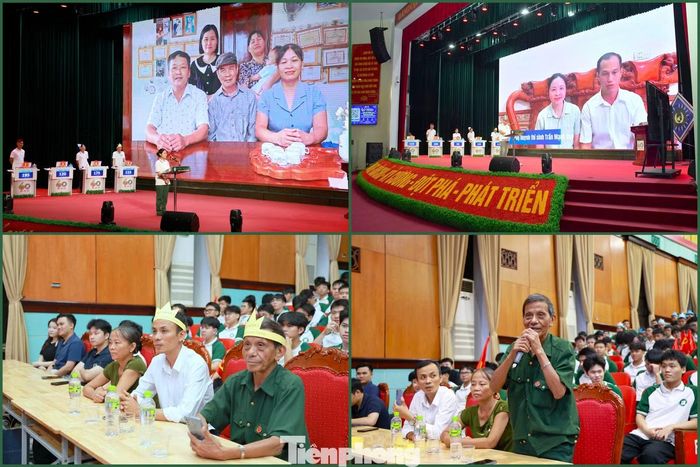 Lãnh đạo Học viện Kỹ thuật Quân sự, các thầy cô, người thân và đồng đội đã tiếp sức cho 5 thí sinh chinh phục các phần thi.