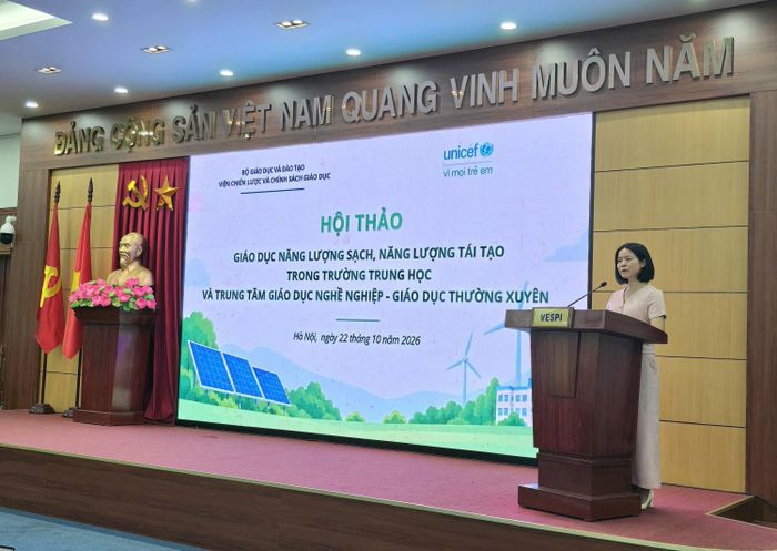 TS. Vũ Thị Hạnh, Phó Viện trưởng Viện Chiến lược và Chính sách Giáo dục.