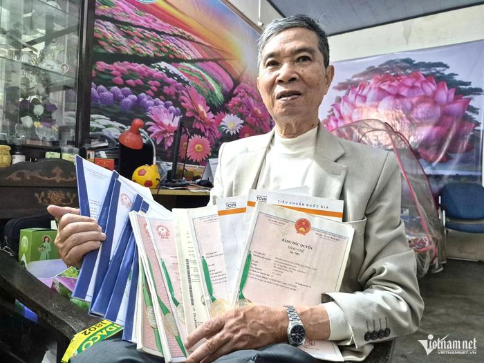 Tài sản quý giá nhất ông Phương cẩn thận lưu giữ đến nay là những sáng chế được cấp