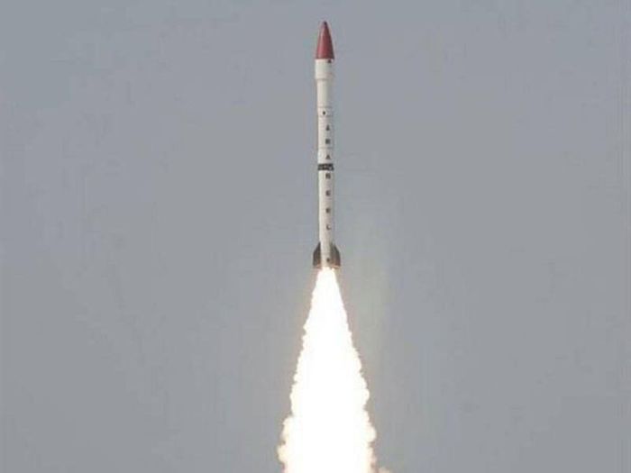 Pakistan thử nghiệm tên lửa đạn đạo mới có khả năng mang nhiều đầu đạn (MIRV). Ảnh: ISPR/thediplomat.com