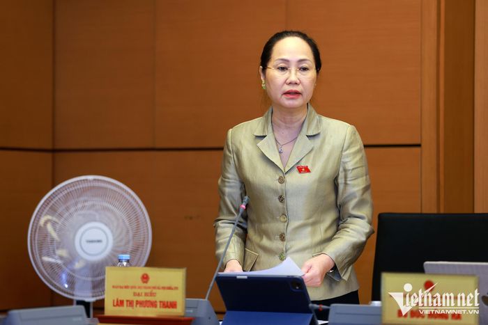 Bộ trưởng VH-TT-DL Lâm Thị Phương Thanh phát biểu sáng nay