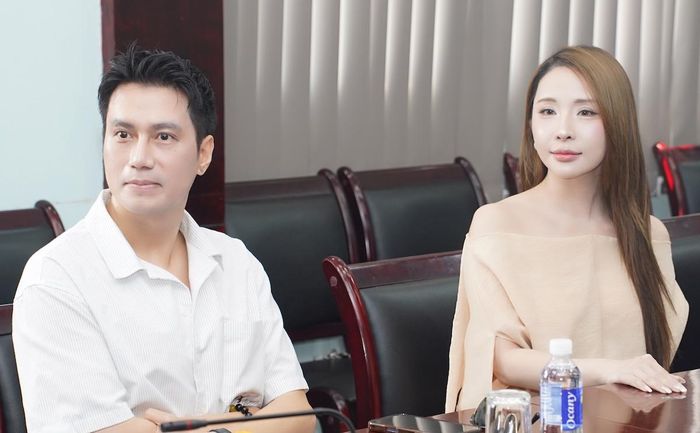Việt Anh và Quỳnh Nga tại sự kiện. Ảnh: Đào Anh Vũ