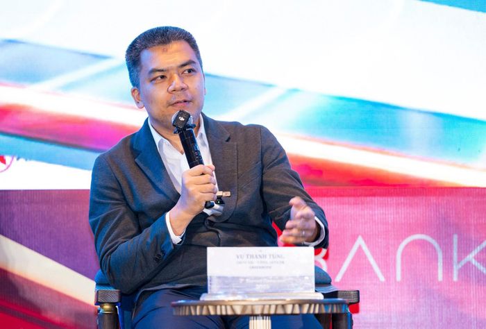 Ông Vũ Thanh Tùng, Tổng Giám đốc GreenNode phát biểu tại tọa đàm.