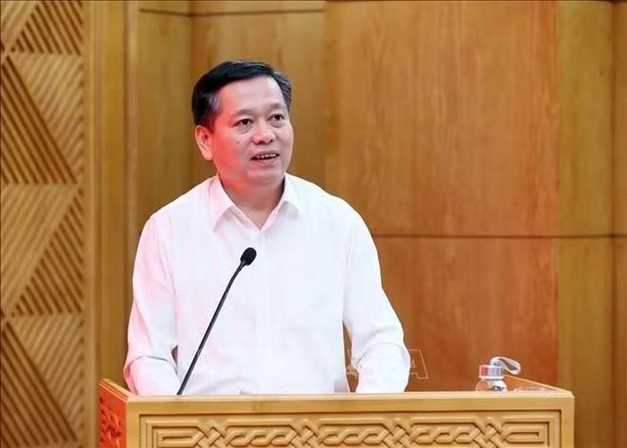 Đồng chí Nguyễn Long Hải, Ủy viên Trung ương Đảng, Phó Bí thư Thường trực Đảng ủy các cơ quan Đảng Trung ương phát biểu chỉ đạo. (Ảnh: TTXVN)