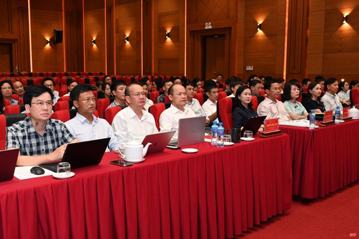 Toàn cảnh điểm cầu tỉnh Hà Tĩnh.