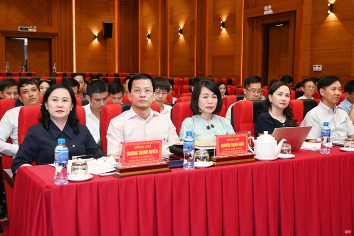 Đại biểu dự điểm cầu tỉnh Hà Tĩnh.