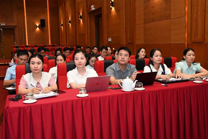 Đại biểu dự điểm cầu tỉnh Hà Tĩnh.