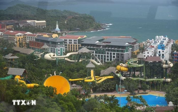 Một góc khu du lịch Hòn Thơm, Nam đảo Phú Quốc (An Giang). (Ảnh: Lê Huy Hải/TTXVN)