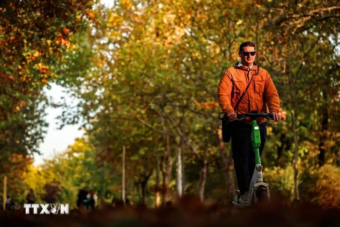 Cảnh đẹp mùa Thu tại Budapest, Hungary ngày 21/10/2026. (Ảnh: THX/TTXVN phát)