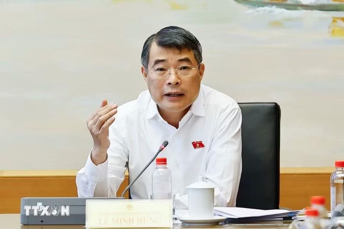 Thủ tướng Lê Minh Hưng, đại biểu Quốc hội thành phố Hải Phòng phát biểu. (Ảnh: Doãn Tấn/TTXVN)